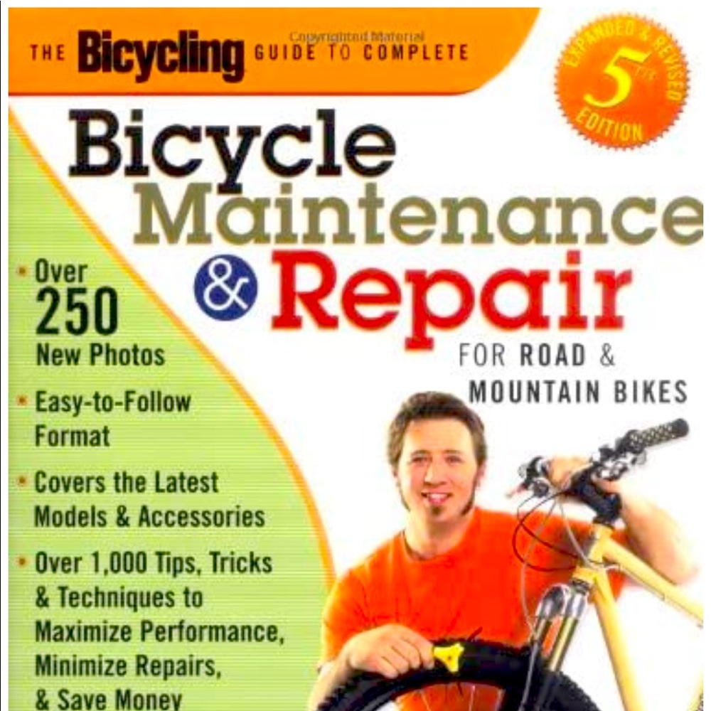 NWT Bicycle Maintenance and Repair Book 5th Edition